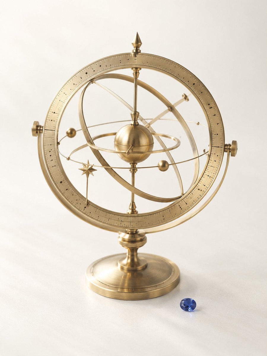 星図と占星術の道具